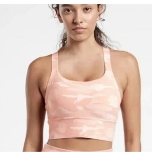 Athleta pink camo sports bra